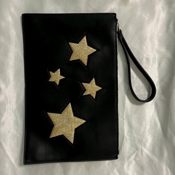 ⭐️ Carlos Santana black and gold large wristlet/ clutch - Picture 9 of 9